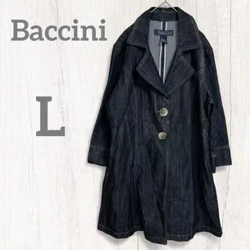 Baccini 데님 롱 코트 아우터 [ L ] 사이즈 바치니