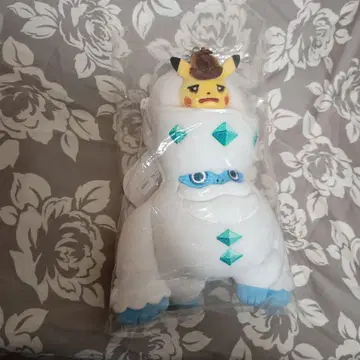 가라르 불비달마와 피카츄 봉제 인형 패스 케이스 돌아온 명탐정 피카츄