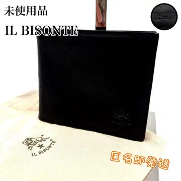새상품급 IL BISONTE 일비종떼 이단 접이식 지갑 컴팩트 지갑 현행