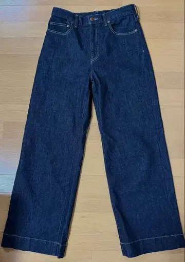 PLST 하이라이즈 와이드 데님 XL 네이비