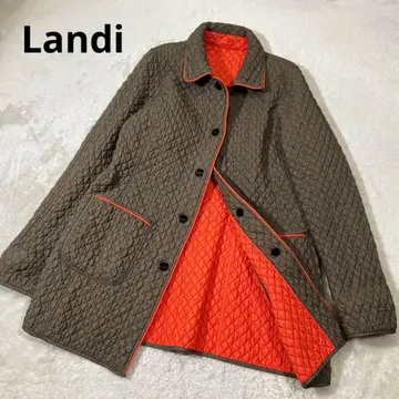 Landi 란디 이탈리아제 퀼팅 리버서블 코트 재킷 M