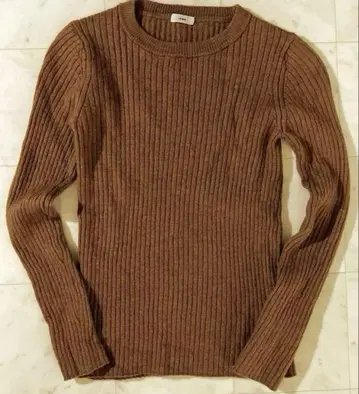 IENA 니트 리브 크루넥 풀오버