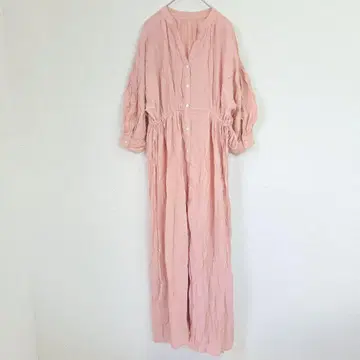 Chico 원피스 롱 맥시 길이 핑크 F 사이즈 루즈핏