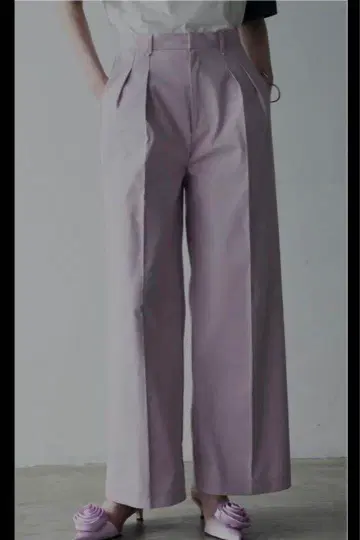 AMERI WAIST BAND LOOSE CHINO PANTS S 사이즈