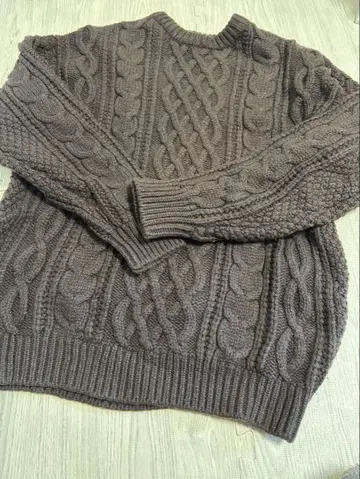 Freak's Store 케이블 니트 스웨터 브라운