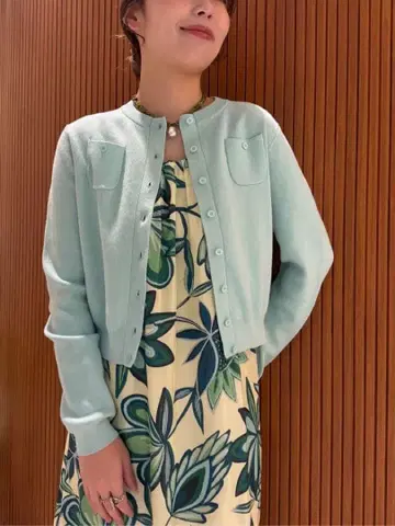 CABaN 코튼 캐시미어 크루넥 가디건