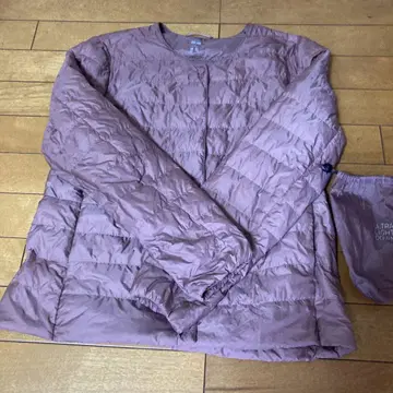 유니클로 울트라 다운 코트 숏 기장 L