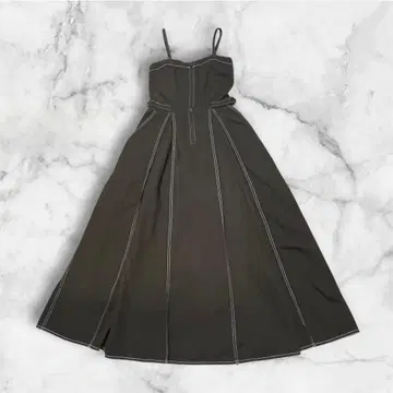 서니 라벨 어반 리서치 핏 플레어 오버롤 스커트 F 브라운