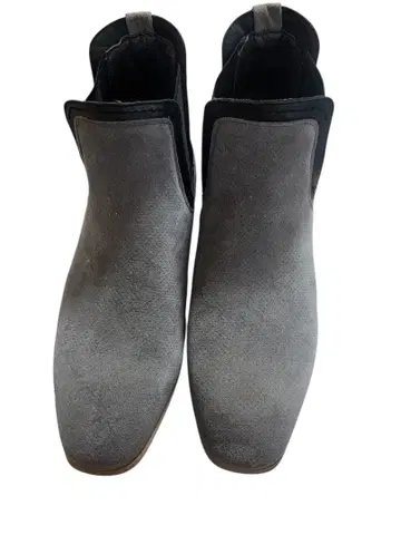 그레이 사이드 고어 부츠 스웨이드