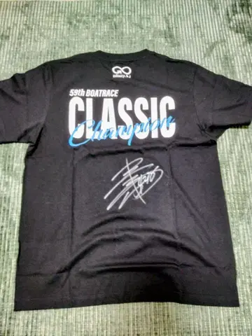보트 레이스 4238 토지마 마코토 선수 친필 사인 T셔츠 보트 레이서