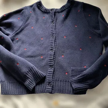 1회 착용 basement online 2WAY 하트 니트 가디건