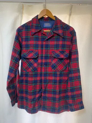 Pendleton 울 체크 셔츠 벌레 먹은 곳 있음!