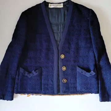 MARIE-MARTINE [ 네이비 트위드 셋업 수트 ]