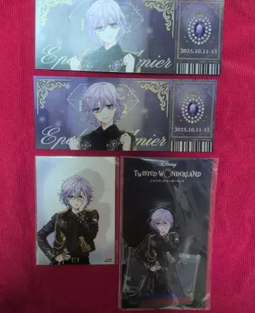 트위스테 에페르 블레이징 주얼 아크릴 스탠드 포트레이트 티켓 세트