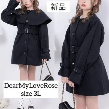 새상품 반값 이하 dearmyloverose 2way 코트 케이프 3L