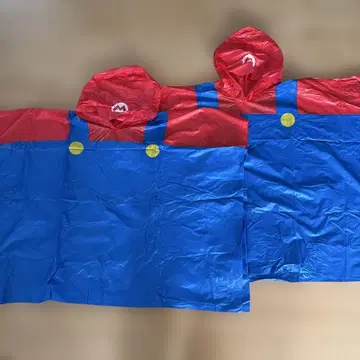 USJ 슈퍼 닌텐도 월드 마리오 레인 판초 어린이용 2개 세트