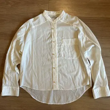 블랑 바스크 블랑바스크 코튼 펄 버튼 셔츠