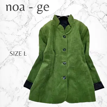 노아제 포인트 컬러 개성적인 화려한 무지 스탠드 카라 겉옷 자켓 L