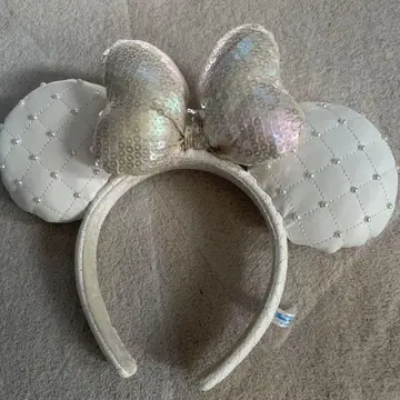 미키마우스풍 머리띠 화이트