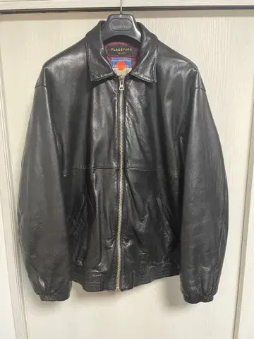 BLACKMEANS FLAGSTUFF 블랙 카우 가죽 자켓