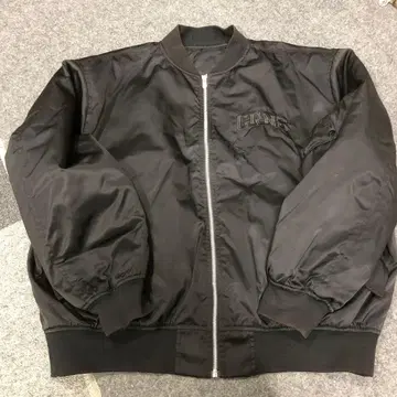 CRNS 로고 자수 블랙 MA-1 자켓