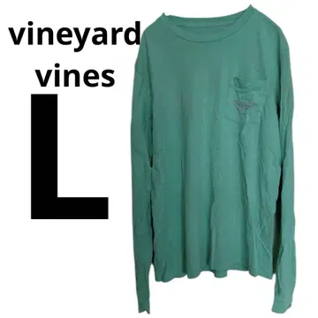 vineyard vines [ L ] 민트 그린 긴팔 티셔츠 그린