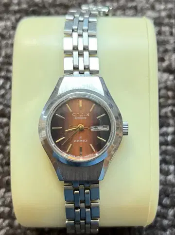 CITIZEN 자동 와인딩 손목시계 브라운