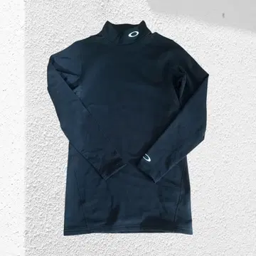Oakley 블랙 속기모 하이넥 셔츠