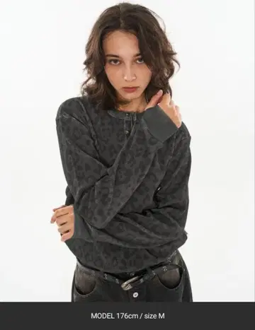 레오파드 서멀 wish for ever M 사이즈