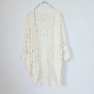 OLIVE des OLIVE 레이스 가디건 겉옷 아이보리