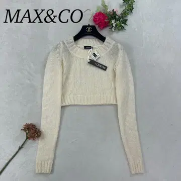 J359 미사용 새상품 S 맥스앤코 니트 아이보리 여성용