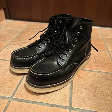 CEDAR CREST 블랙 가죽 워크 부츠