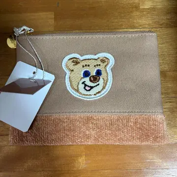 새상품 페이러 FEILER 올드 테디 와펜 파우치 베이지