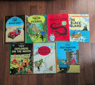 영어 코믹스 틴틴의 모험 코믹스 7권 세트