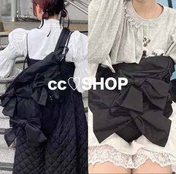 merry jenny 리본 원숄더백 블랙