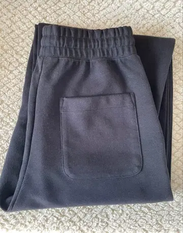 유니클로C 맨투맨 와이드 팬츠 블랙 S