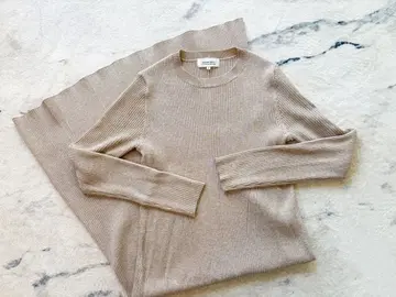 [ 새상품급 ] Arpege story 라메 니트 롱 원피스