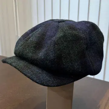 해리스 트위드 Harris Tweed 캐스킷 체크 모자 헌팅
