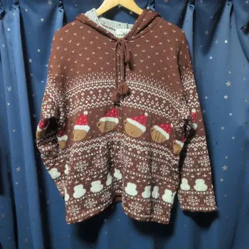 ketty 크리스마스 니트 가디건 곰 무늬