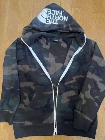 THE NORTH FACE 카모플라쥬 풀 집업 후드티