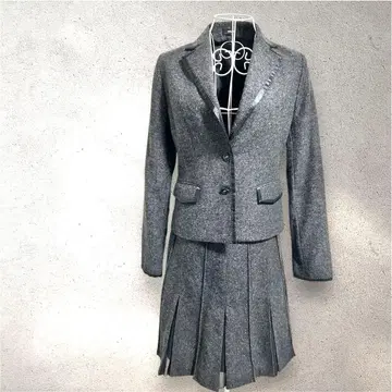 COMME CA ISM (컴시즘) 자켓 L & 스커트 M 그레이