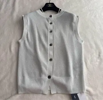 미사용 새상품 la.f - 라에프 멀티way 라메 니트 베스트 베스트