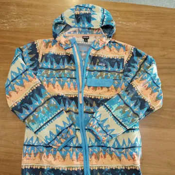 patagonia 기하학 패턴 마운틴 후드티 XXL