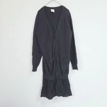 niko and - 니코앤드 가디건 원피스 롱 기장 블랙