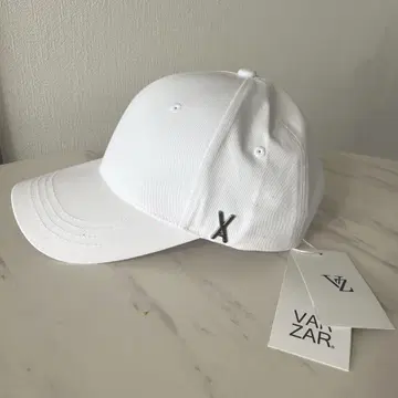 VARZAR 캡 X자수 화이트