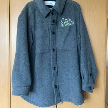 SUPER HAKKA 그레이 울 코트 프리 사이즈