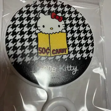 키티전 한정판 교토 헬로키티 체크 무늬 거울