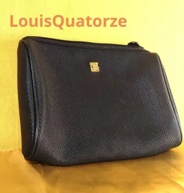 LouisQuatorze 블랙 헤링본 클러치백
