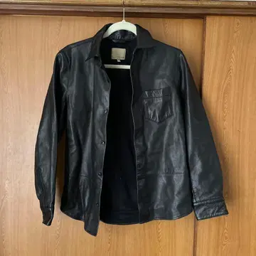 BANANA REPUBLIC 블랙 가죽 자켓 S