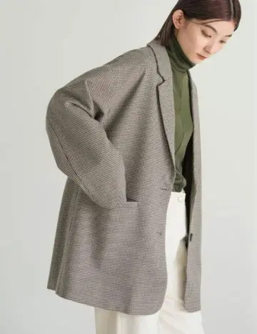 [ LOWRYS FARM ] 정가 9,350엔 라나 테크 테일러드 자켓